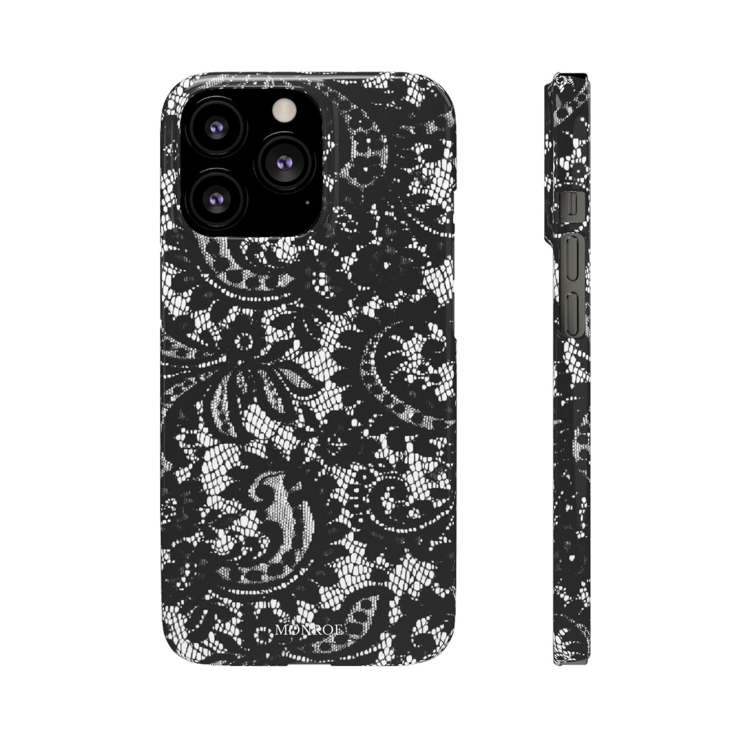 Black Lace Elegant Pattern Case