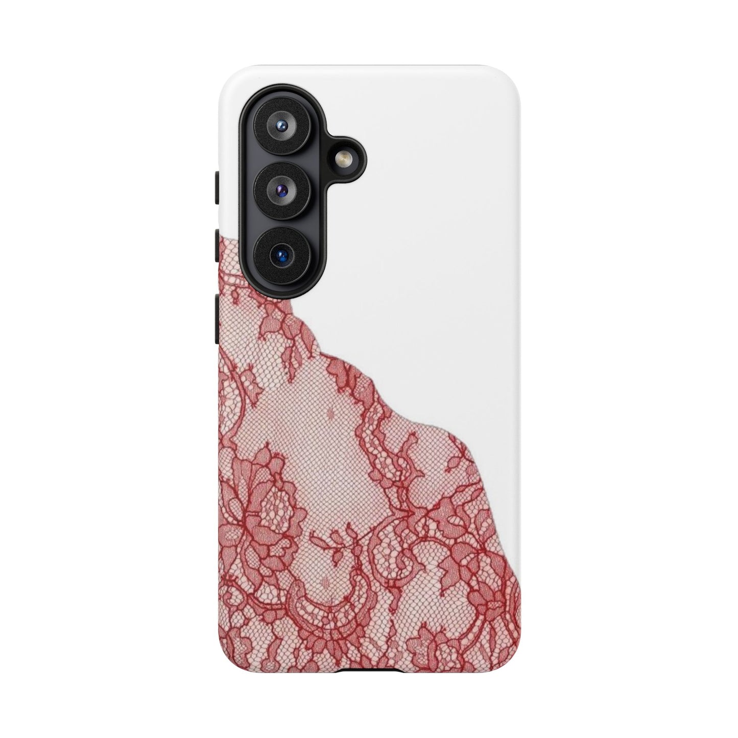Red Lace Edge Tough Phone Case