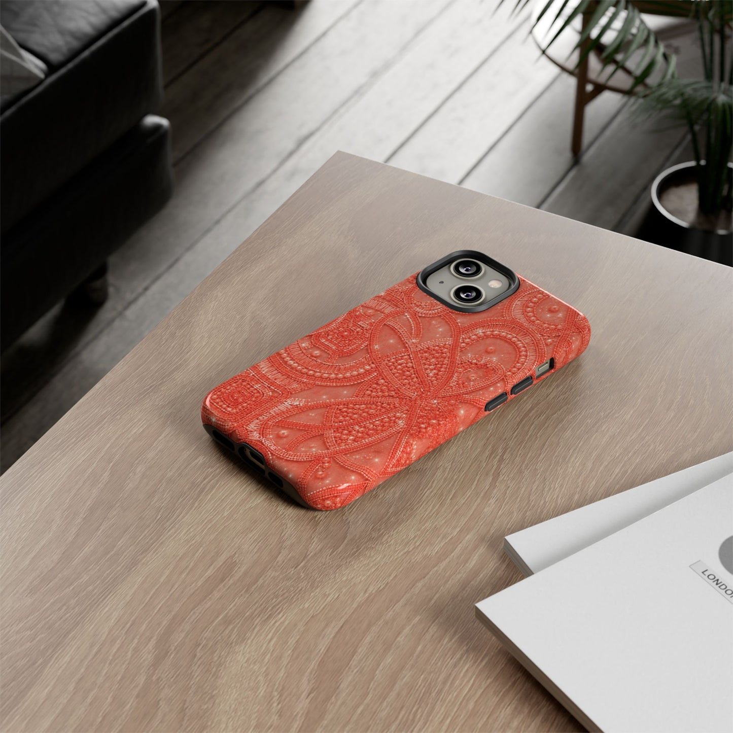 Coral Lace Tough Case