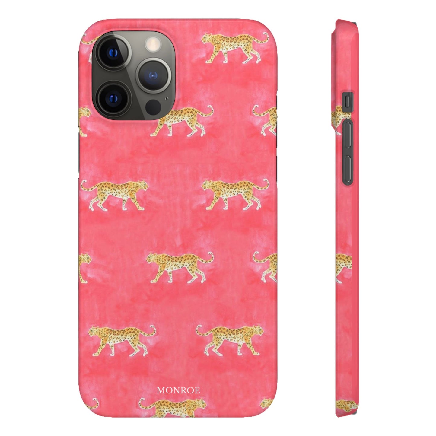 Pink Watercolor Leopard Case