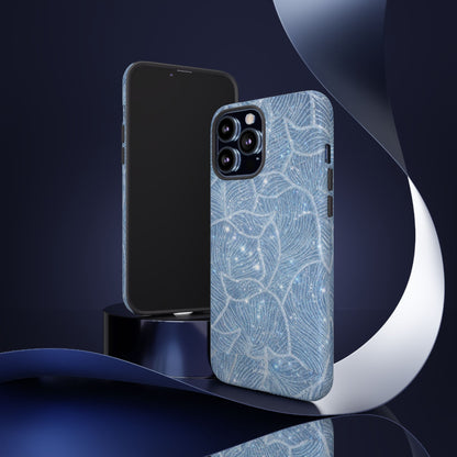 Glacier Blue Floral Tough Case