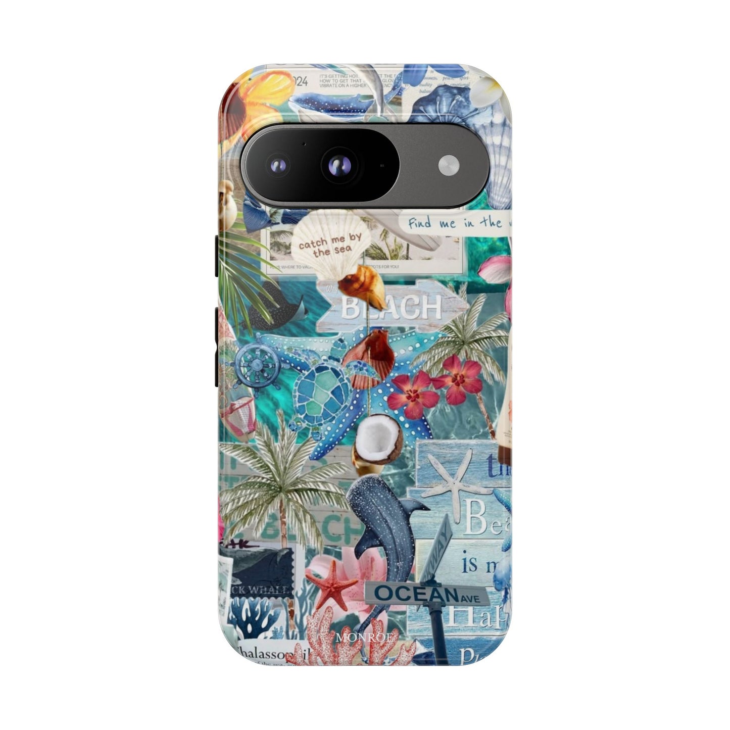 Tropical Beach Collage Tough Case