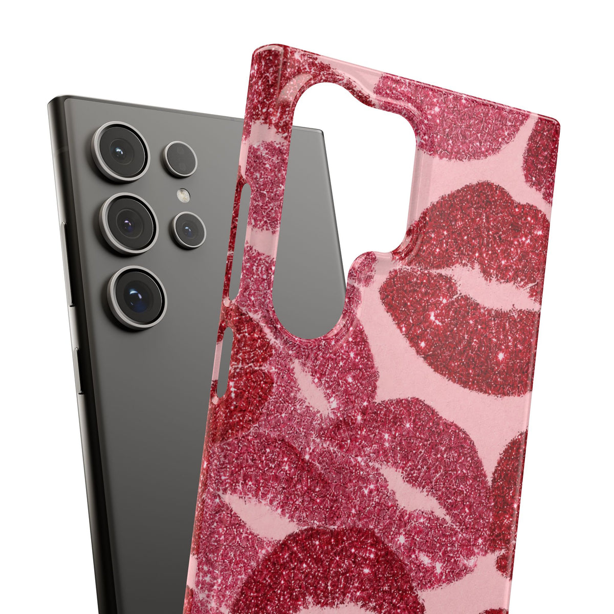 Pink Glitter Kiss Case