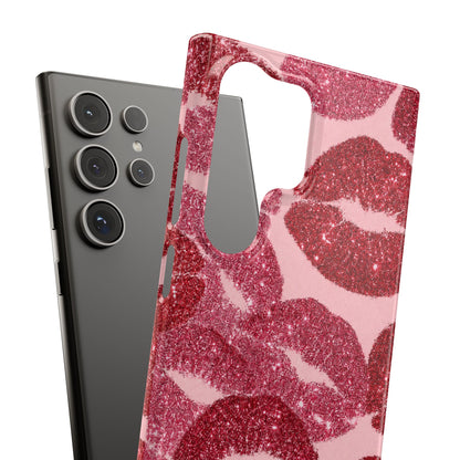 Pink Glitter Kiss Case