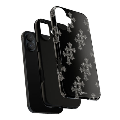 Black Crystal Cross Tough Case