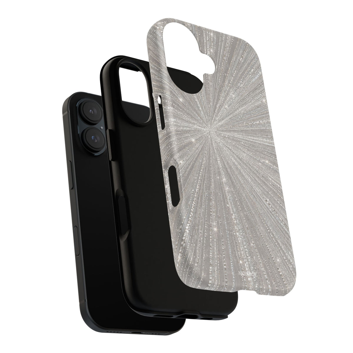 Sparkling Silver Burst Tough Case