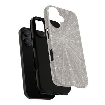 Sparkling Silver Burst Tough Case