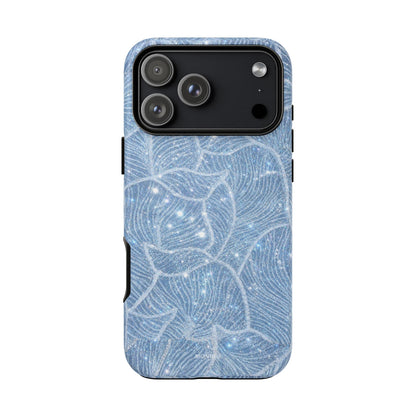 Glacier Blue Floral Tough Case