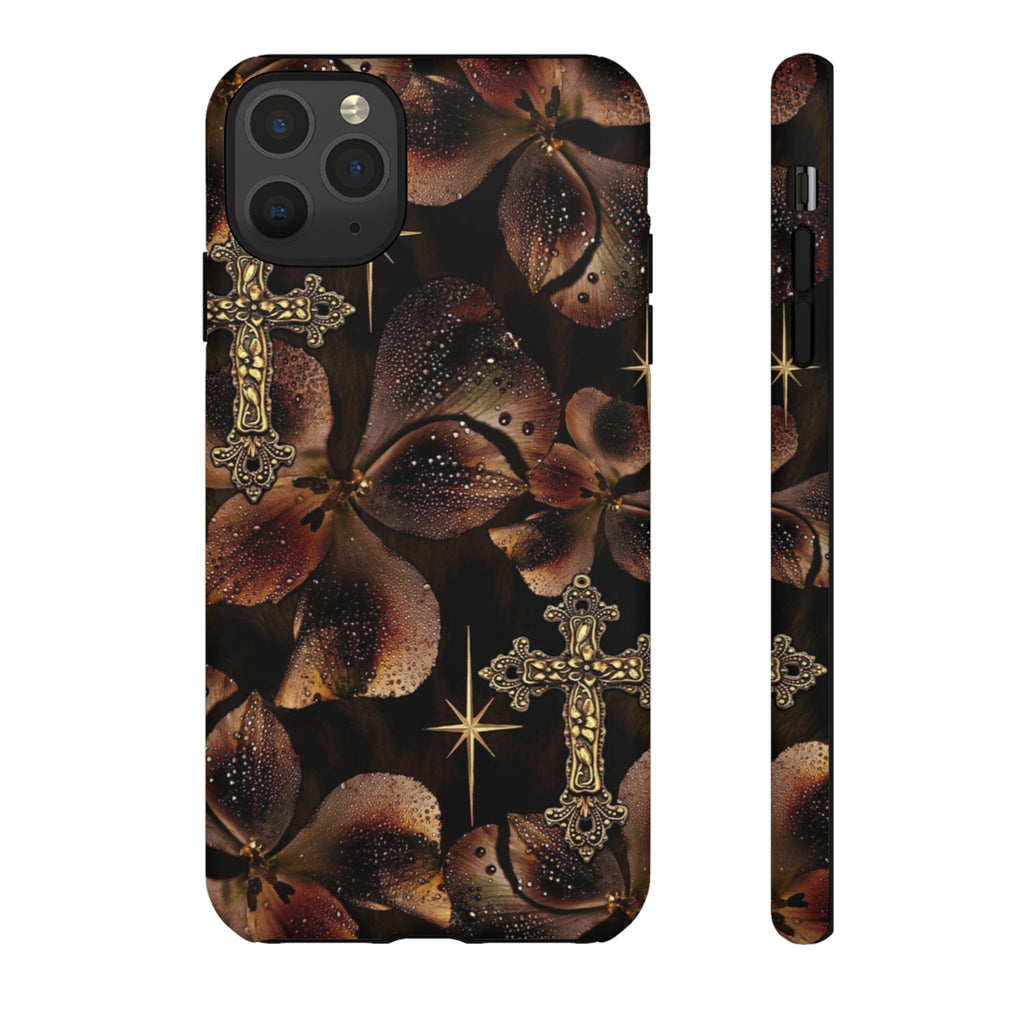 Floral Cross Pattern Tough Case