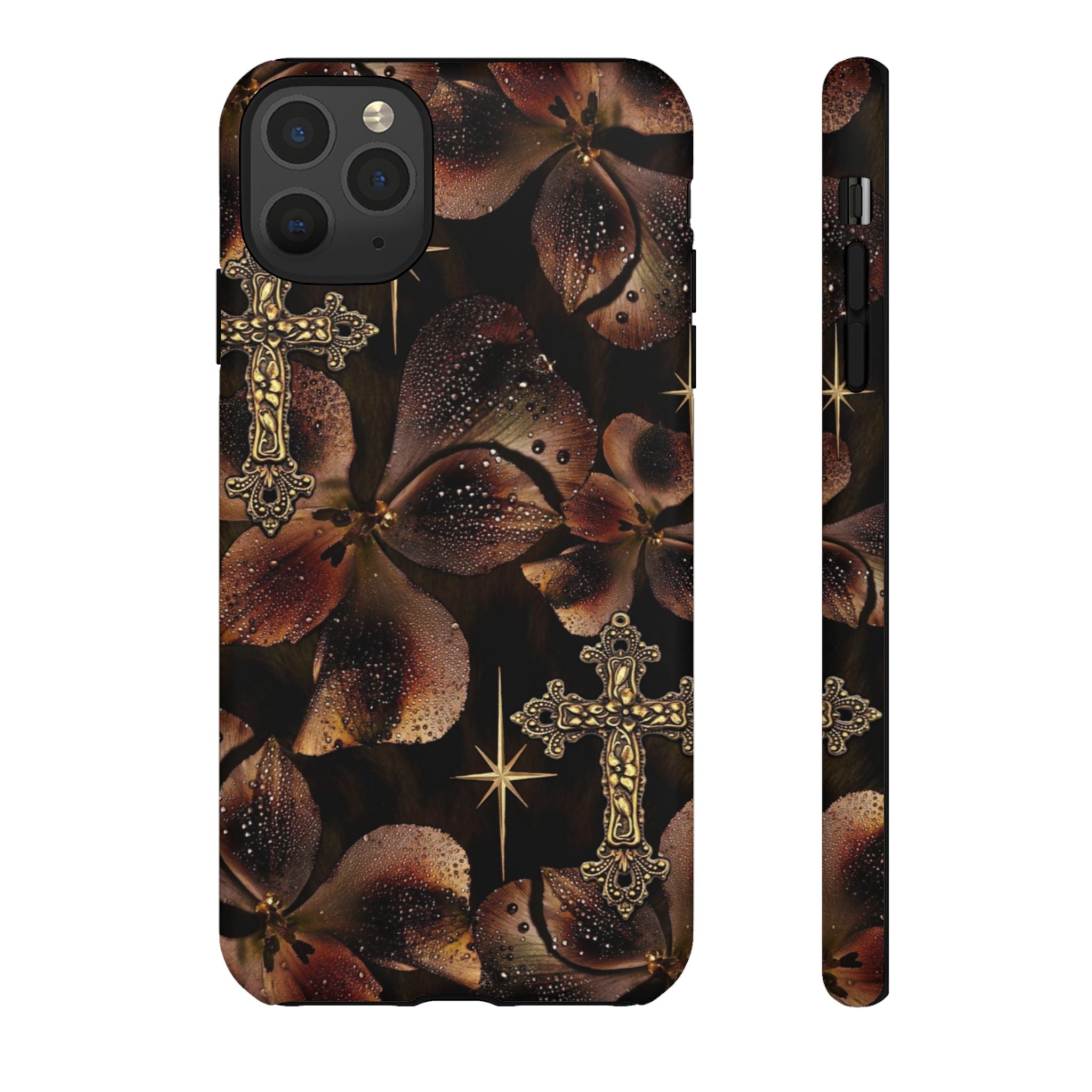 Floral Cross Pattern Tough Case