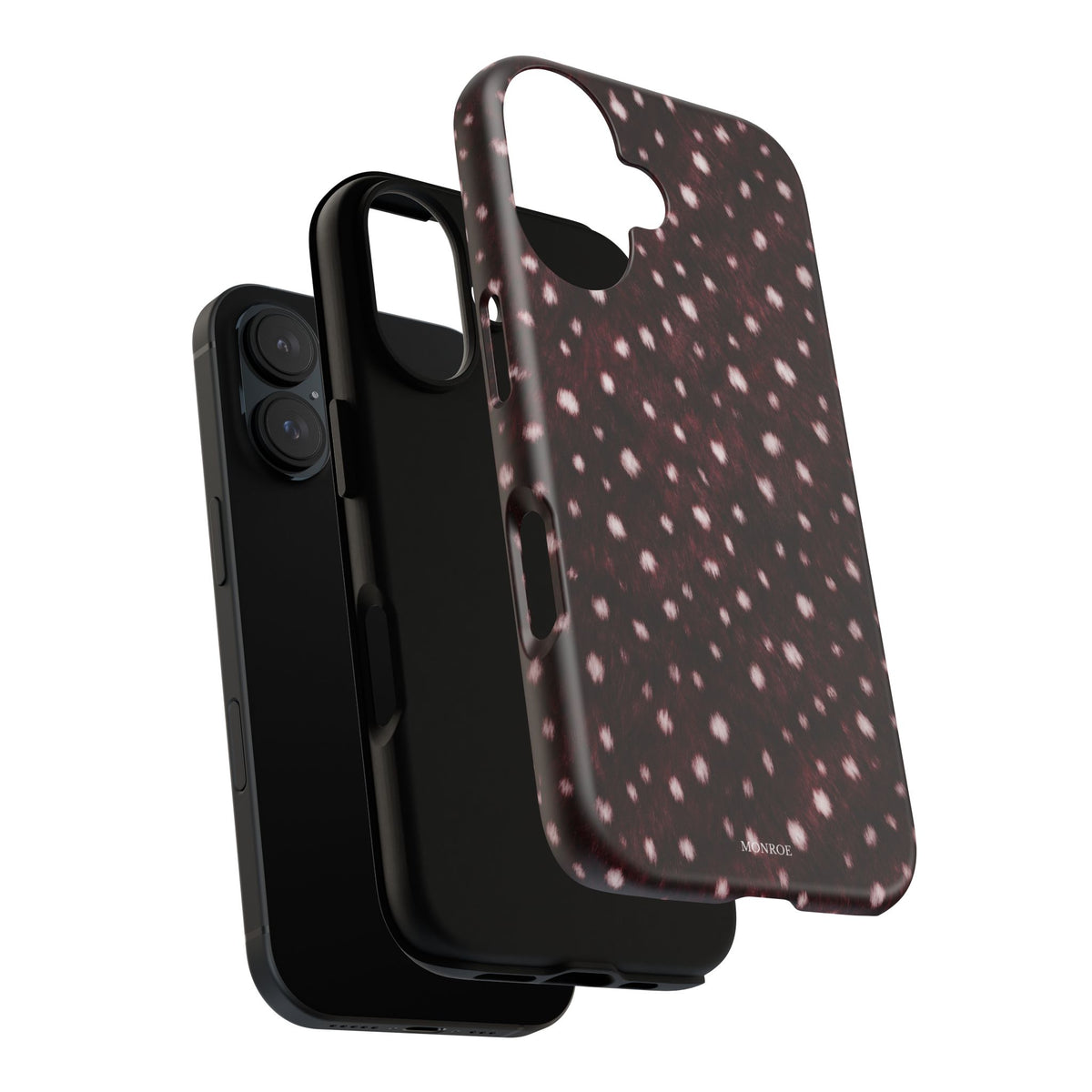 Burgundy Spotted Fur Tough Case