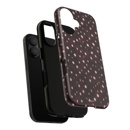 Burgundy Spotted Fur Tough Case