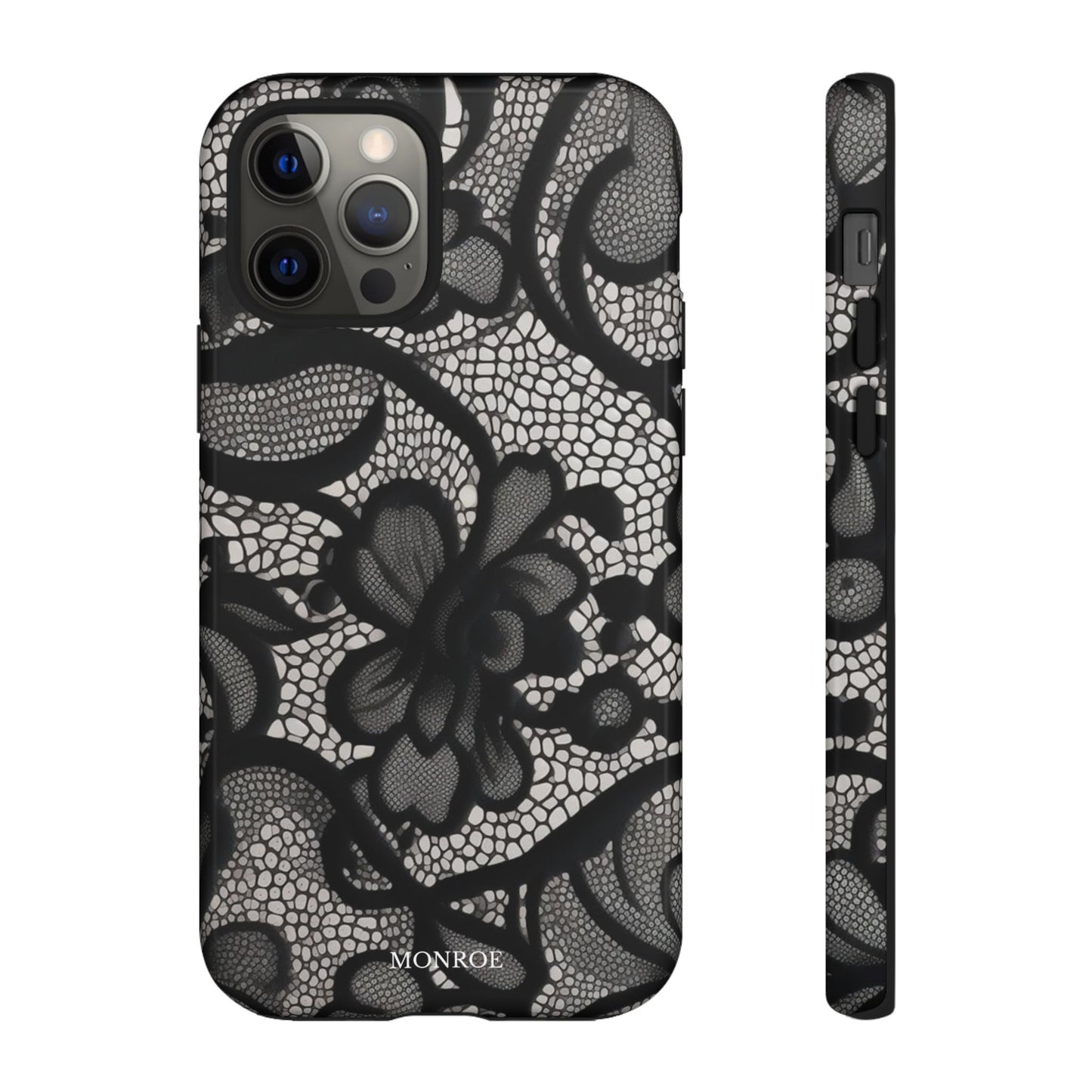 Black Floral Vintage Case