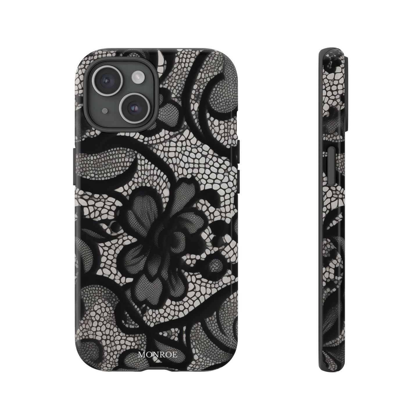 Black Floral Vintage Case