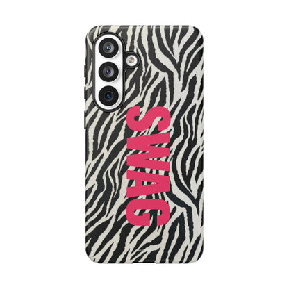 Zebra Print  "SWAG" Tough Case