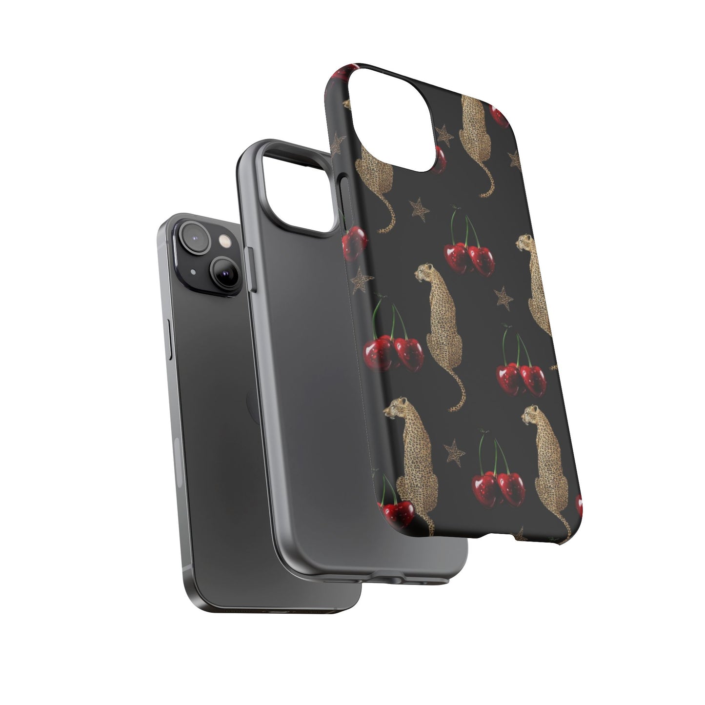 Leopard & Cherry Tough Case