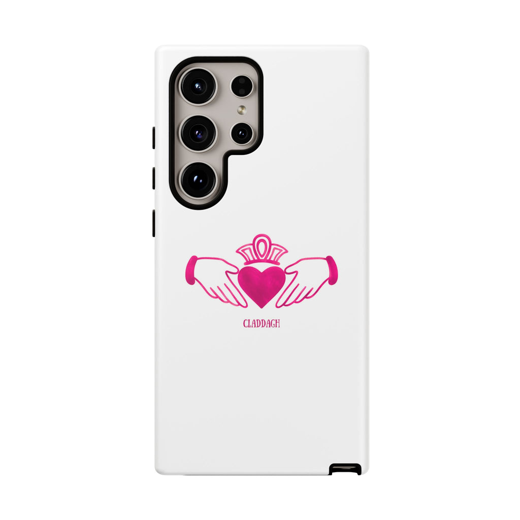 Pink Irish Claddagh Symbol Tough Phone Case