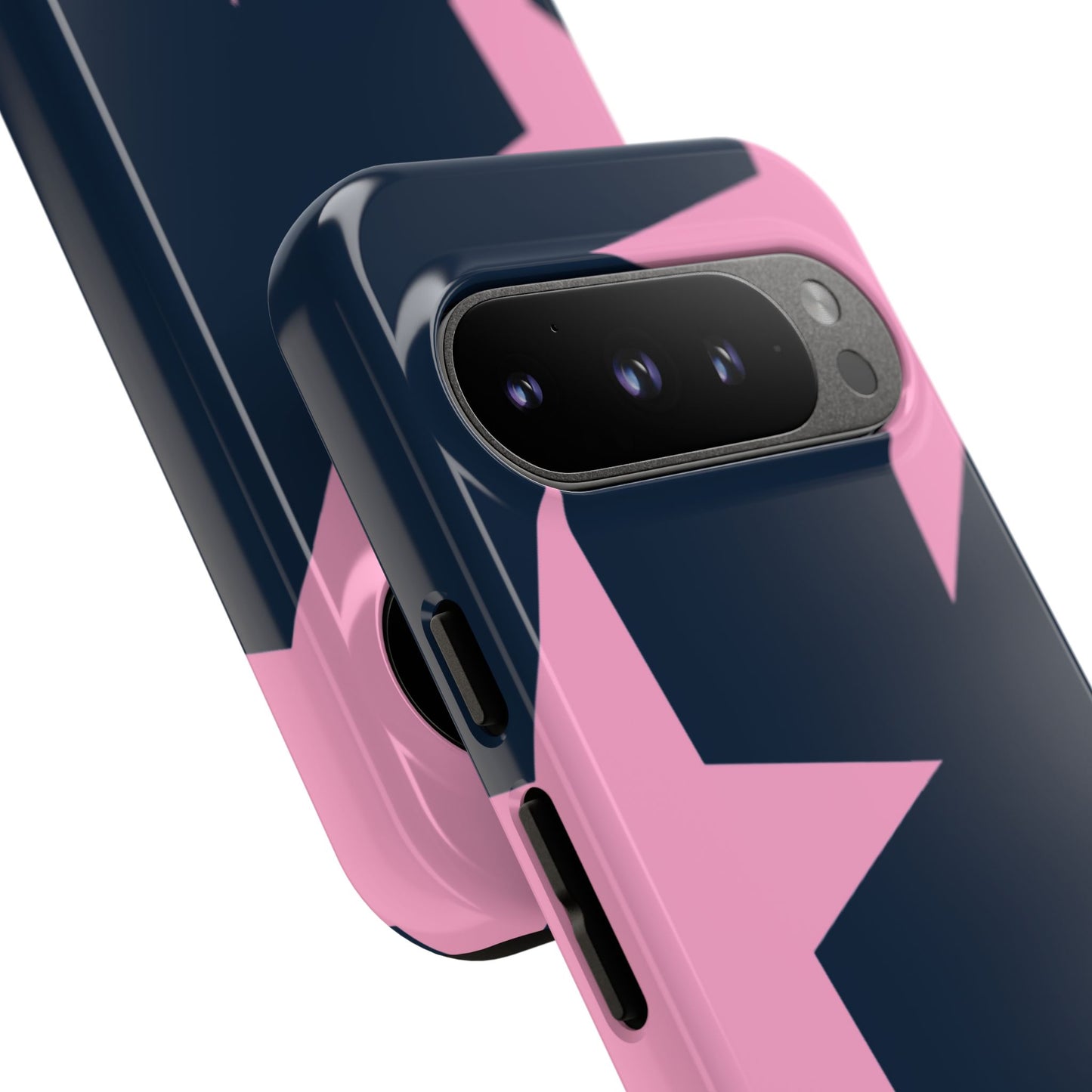 Navy & Pink Star Tough Cover