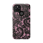 Pink Lace Pattern Tough Phone Case