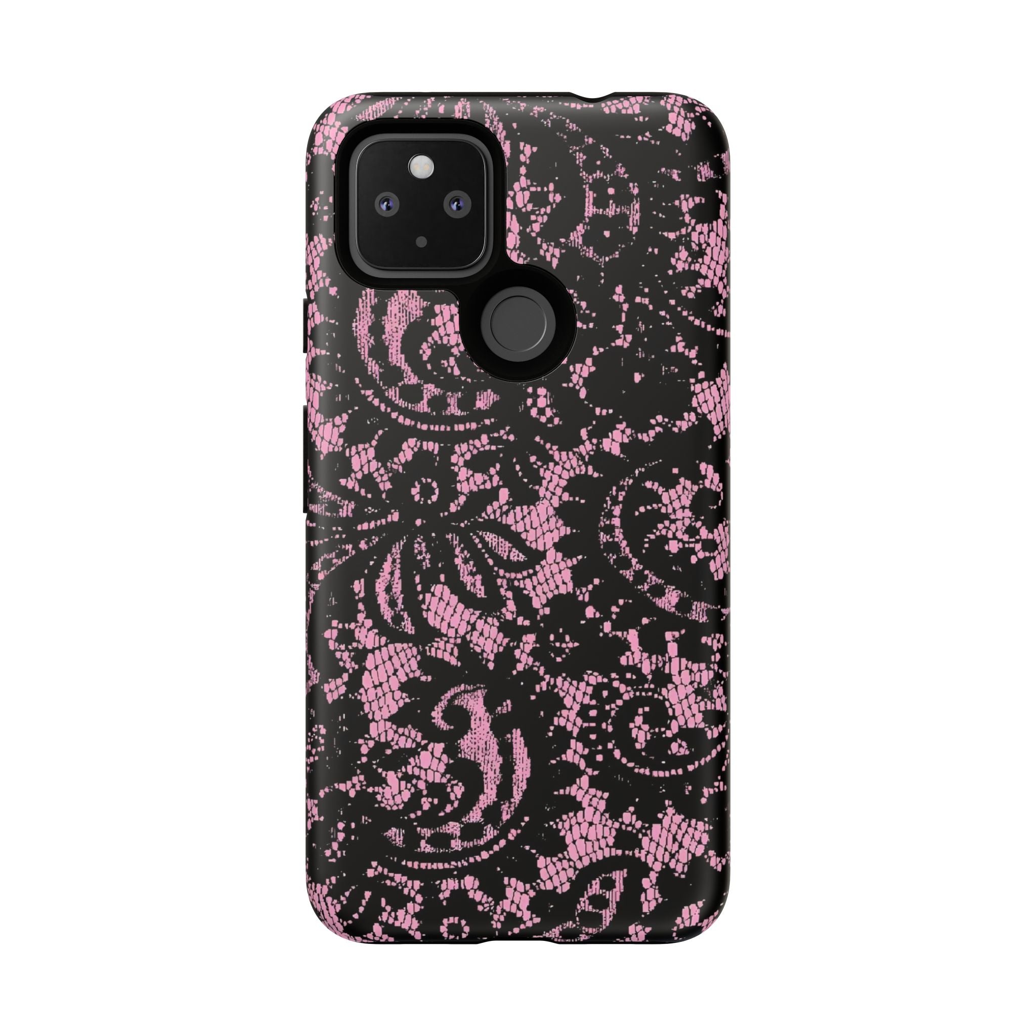 Pink Lace Pattern Tough Phone Case