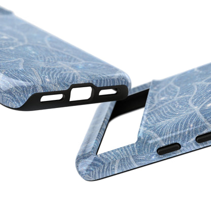 Glacier Blue Floral Tough Case