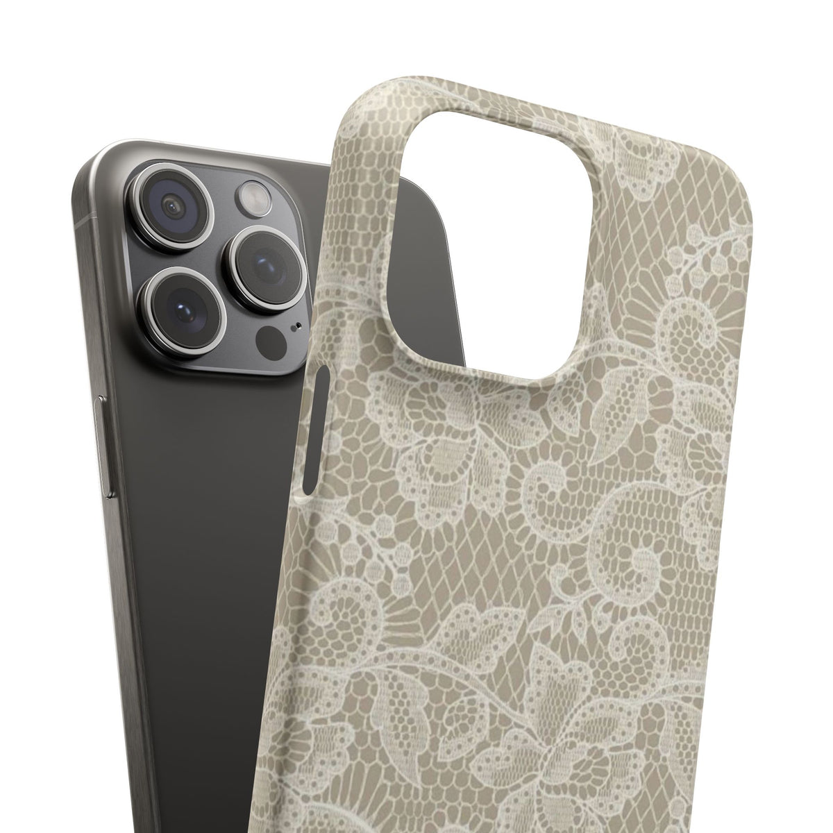 Vintage Beige Lace Case