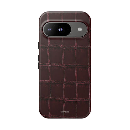 Burgundy Croc Tough Case