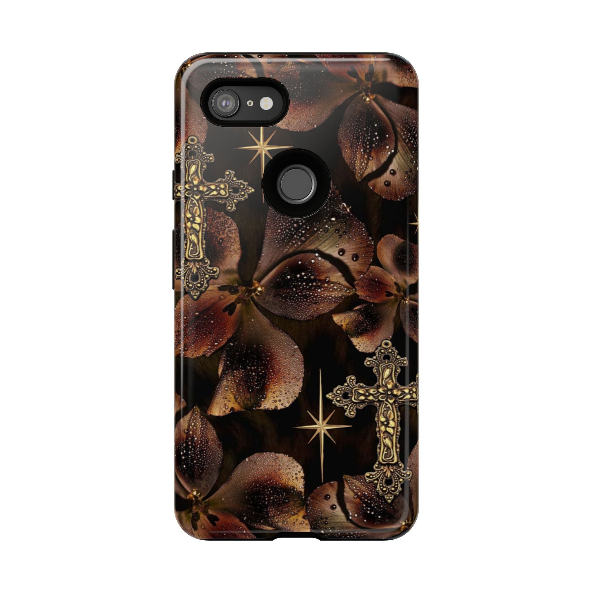 Floral Cross Pattern Tough Case