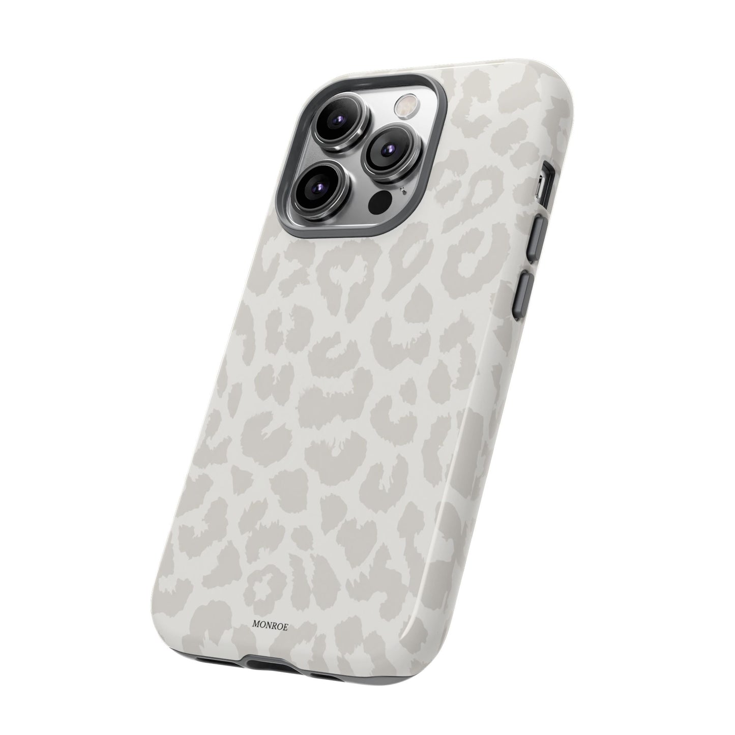 White Leopard Print Tough Case