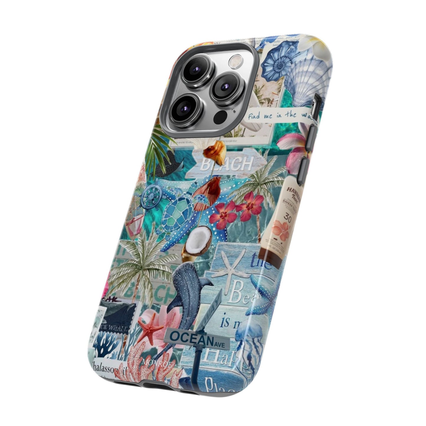 Tropical Beach Collage Tough Case