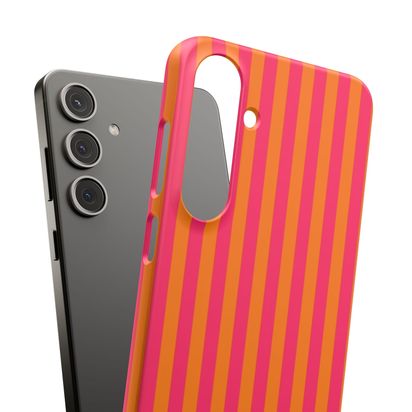 Striped Orange & Pink Case