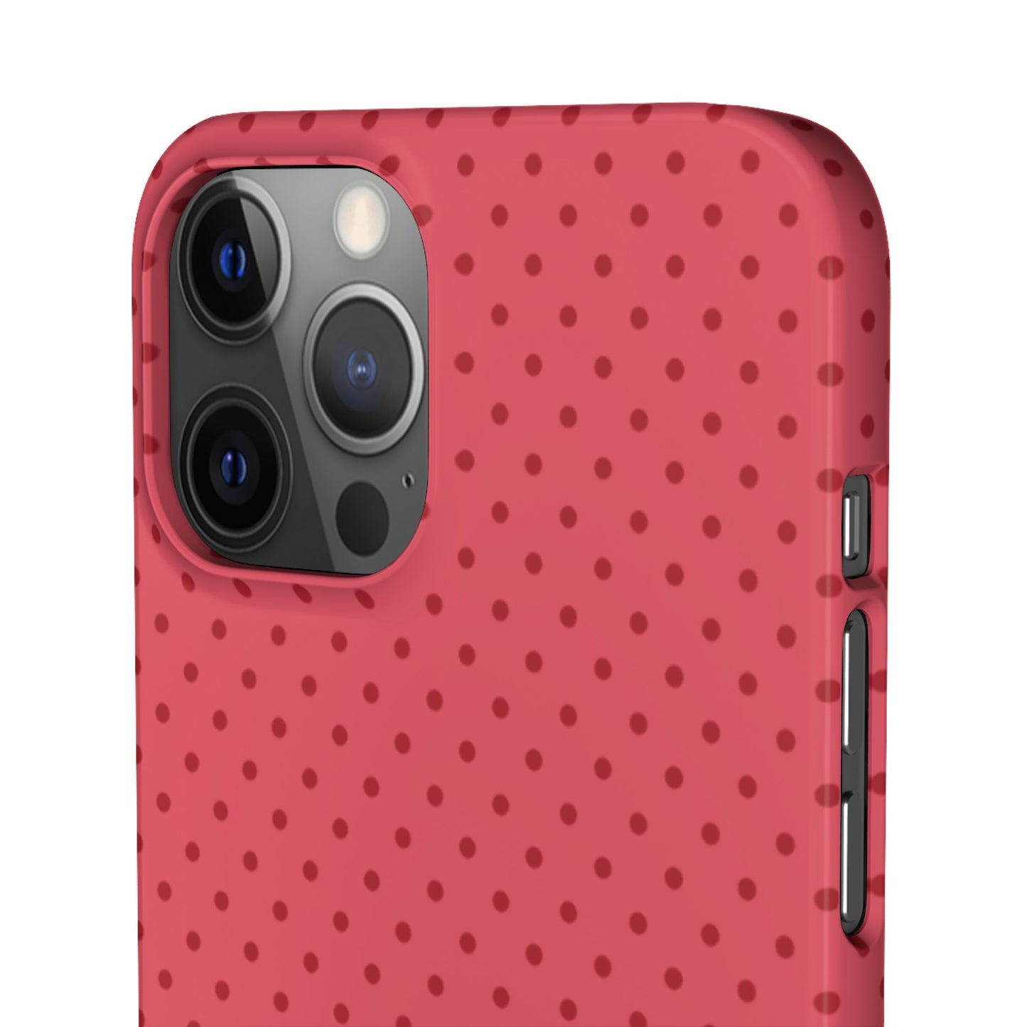 Coral Polka Dot Snap Phone Case