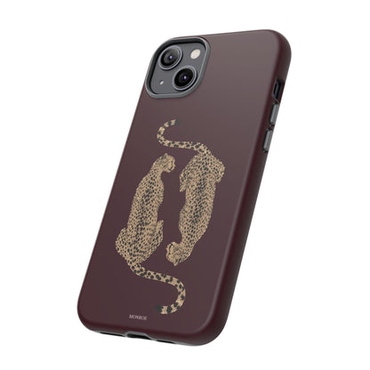 Burgundy Cheetah Tough Case