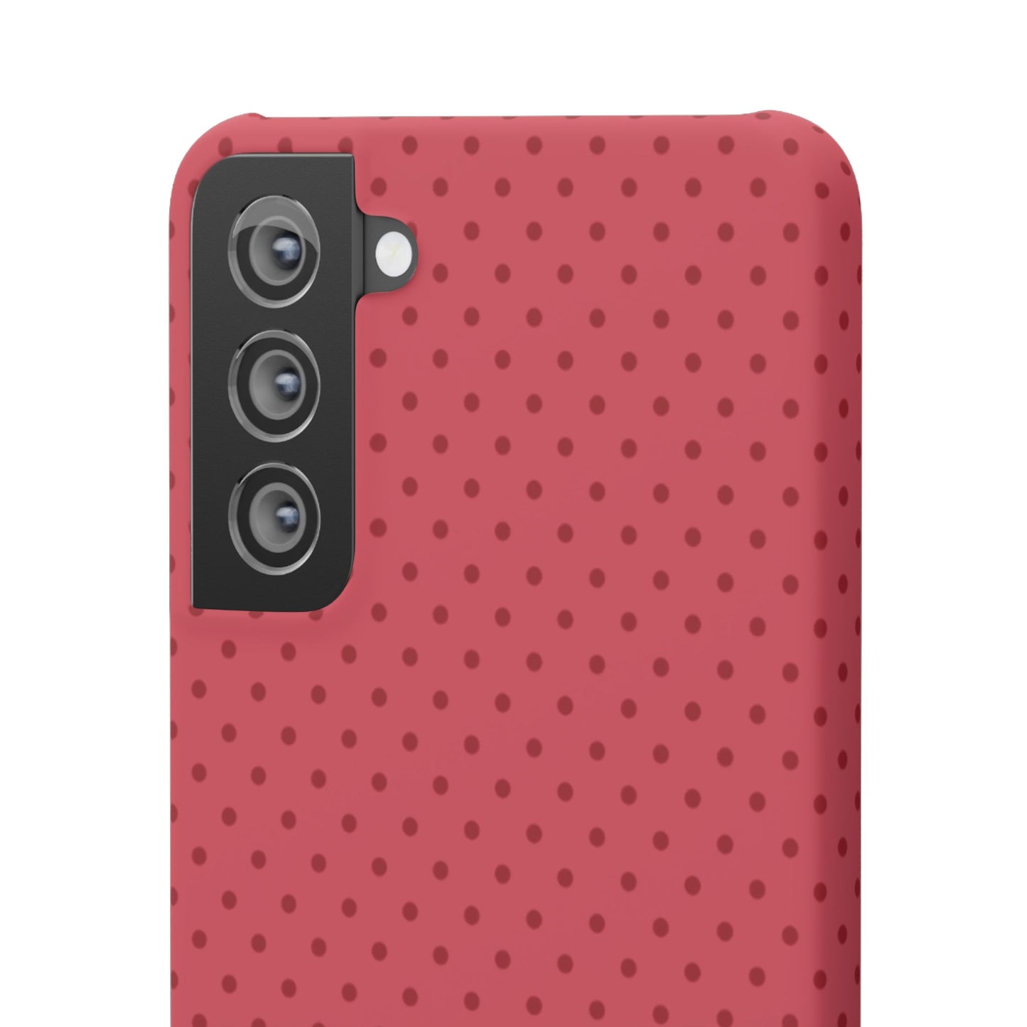 Coral Polka Dot Snap Phone Case