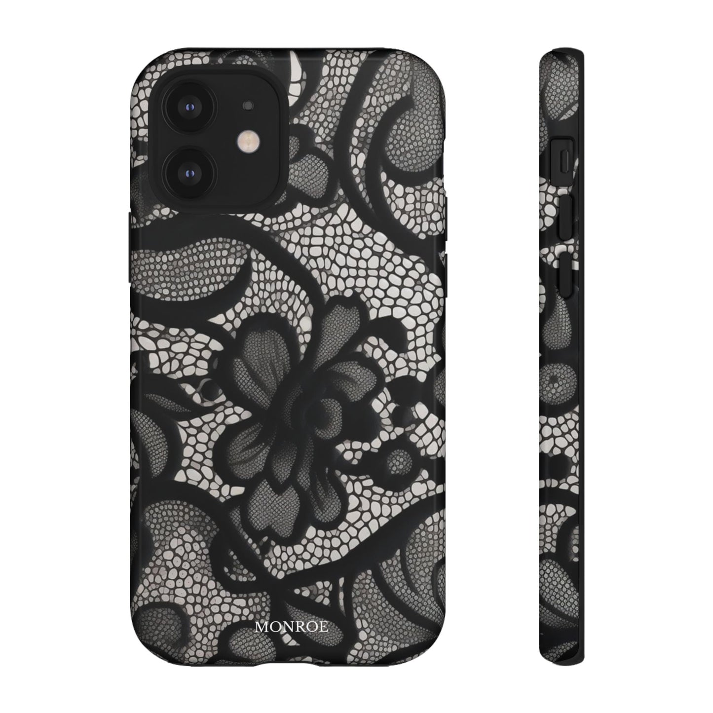 Black Floral Vintage Case