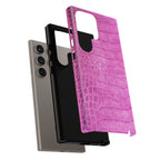 Purple Croc Phone Case