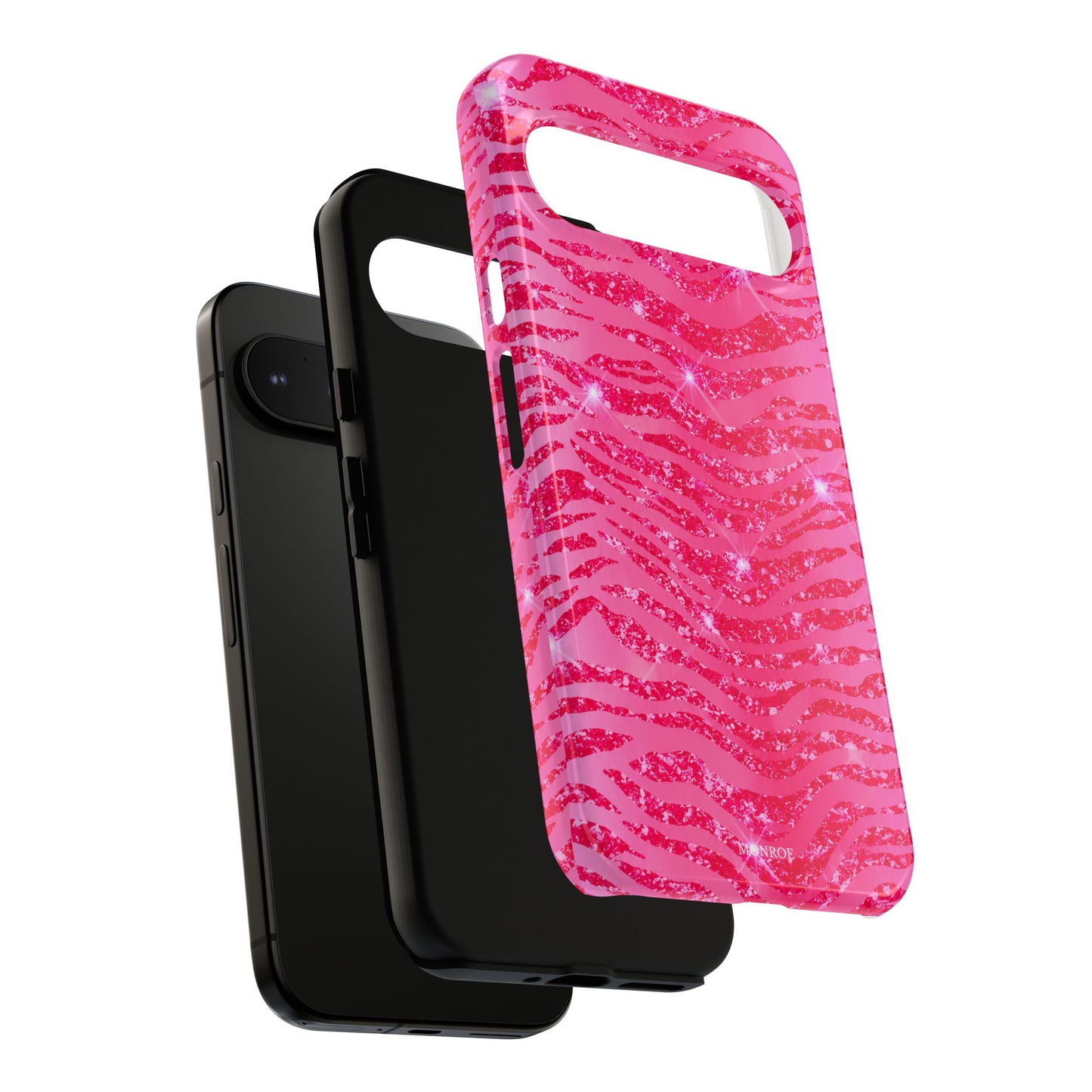 Pink Glitter Zebra Tough Case