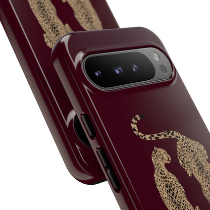 Burgundy Cheetah Tough Case
