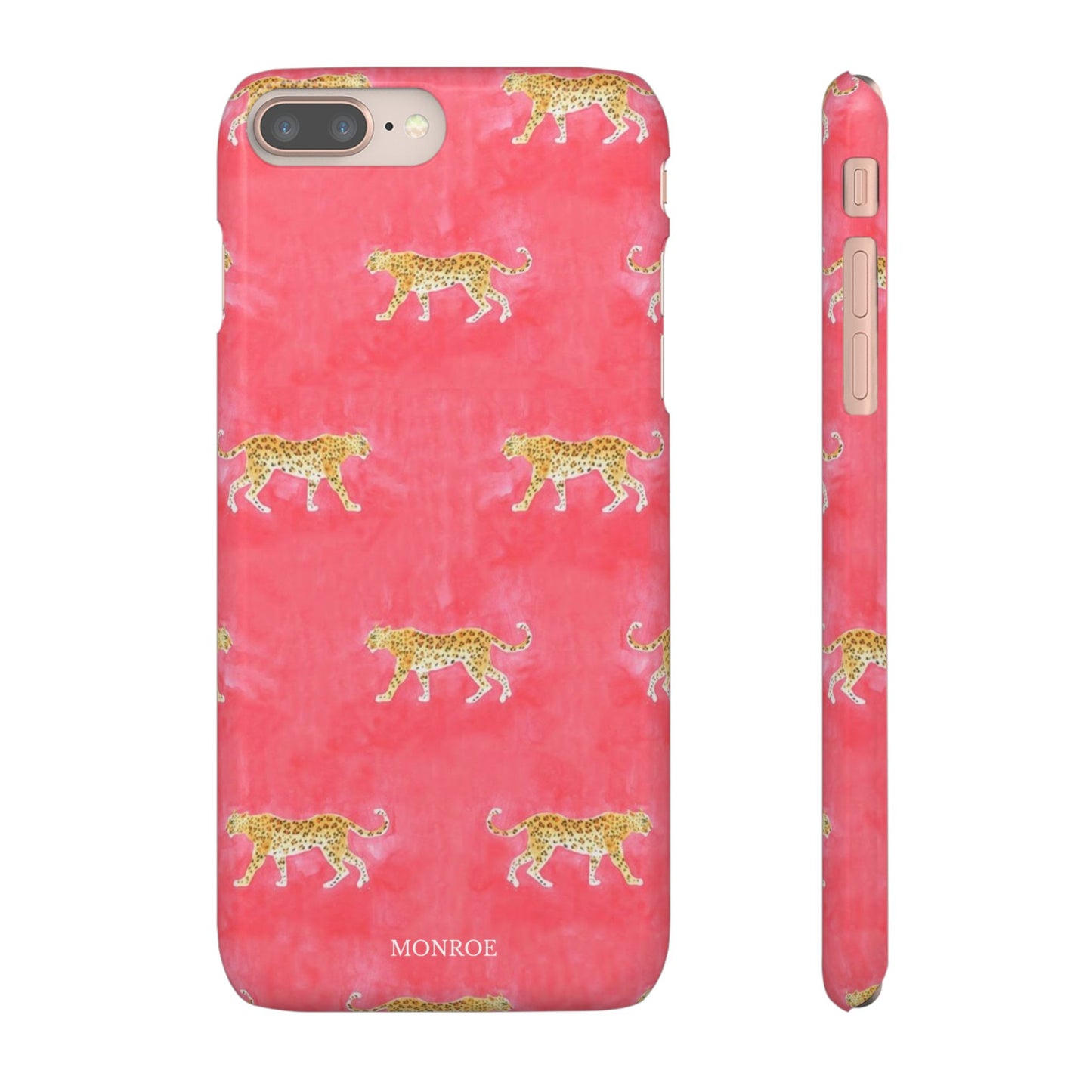 Pink Watercolor Leopard Case