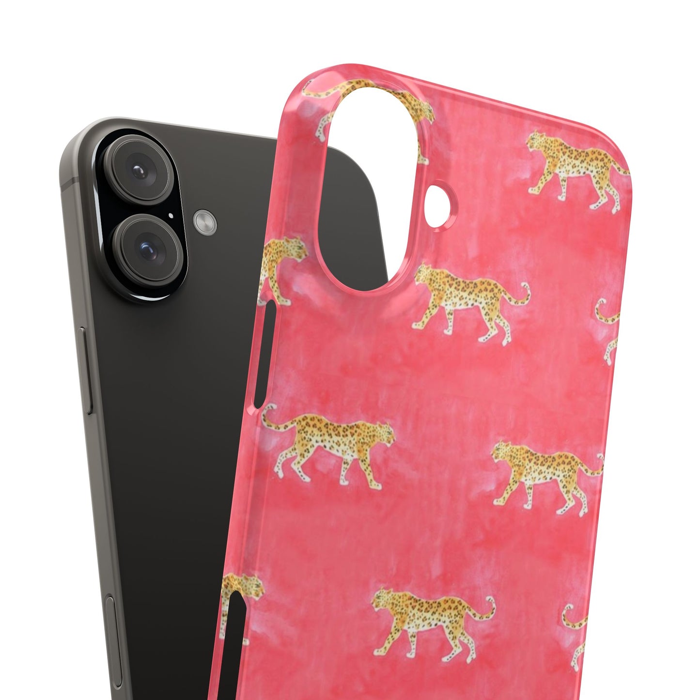 Pink Watercolor Leopard Case