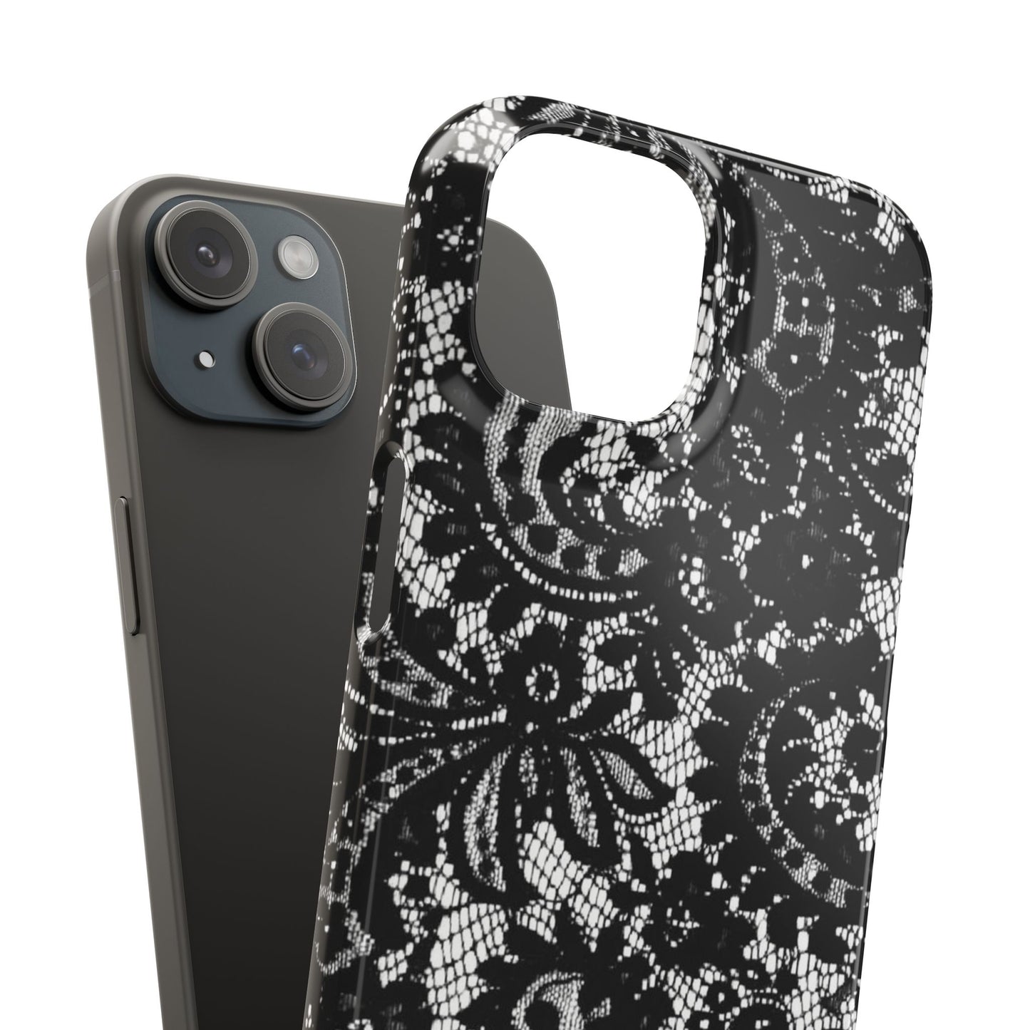 Black Lace Elegant Pattern Case