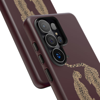 Burgundy Cheetah Tough Case