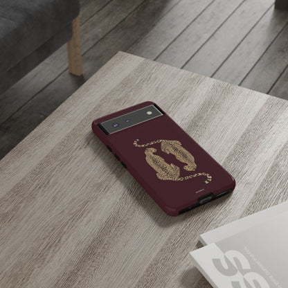 Burgundy Cheetah Tough Case