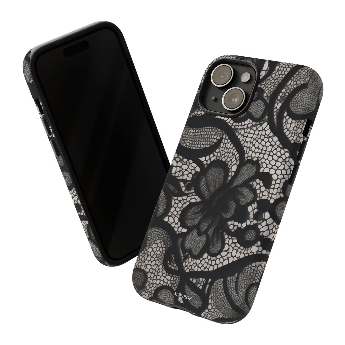 Black Floral Vintage Case