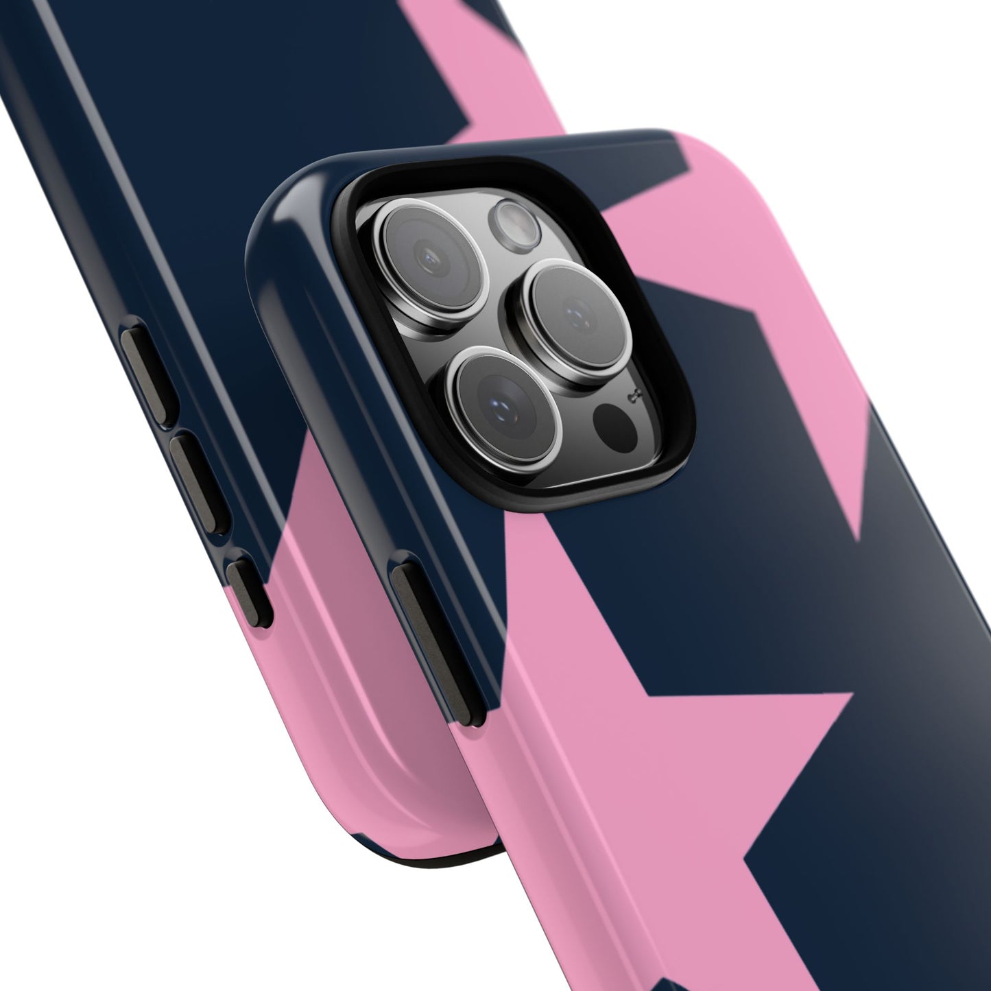 Navy & Pink Star Tough Cover