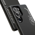 "Forever Blessed" Black Phone Cover