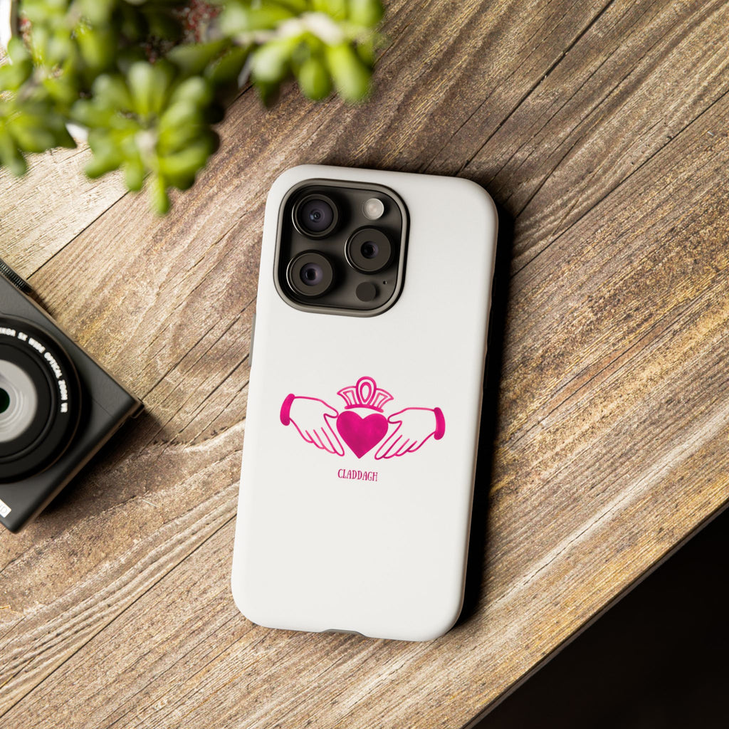 Pink Irish Claddagh Symbol Tough Phone Case