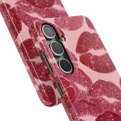 Pink Glitter Kiss Case