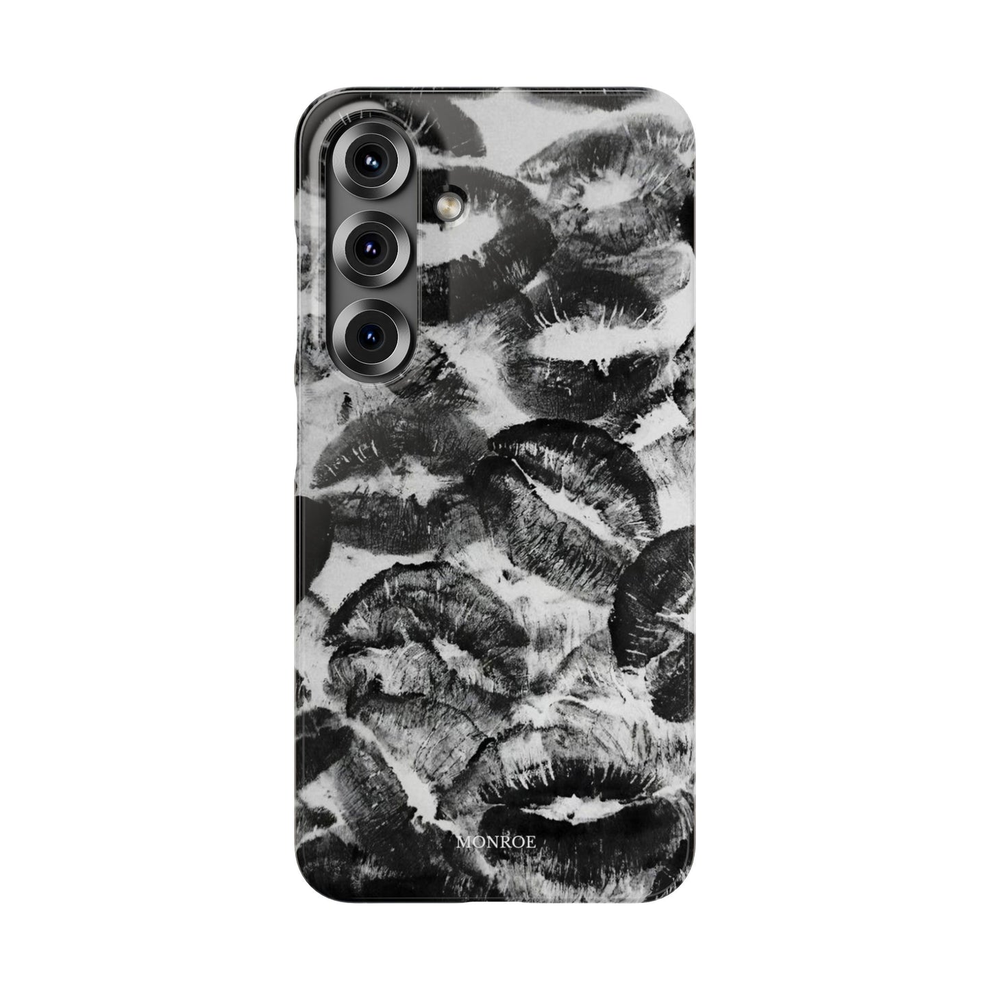 Black & White Kiss Print Case