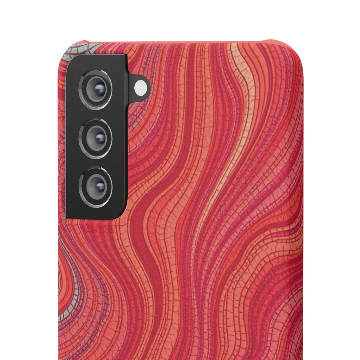Retro Wavy Red Case